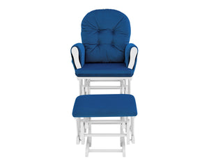 Mason - Glider And Ottoman White Wood by Couch.com