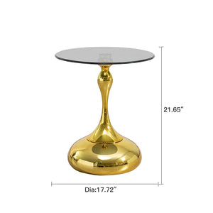 Modern Minimalist Coffee Table With Steel Legs And Tempered Glass Top by Couch.com