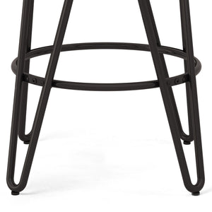 Simeon - Multifunctional Metal Stool With Wood Seat by Couch.com