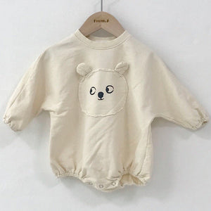 Baby cute poached egg one-piece suit