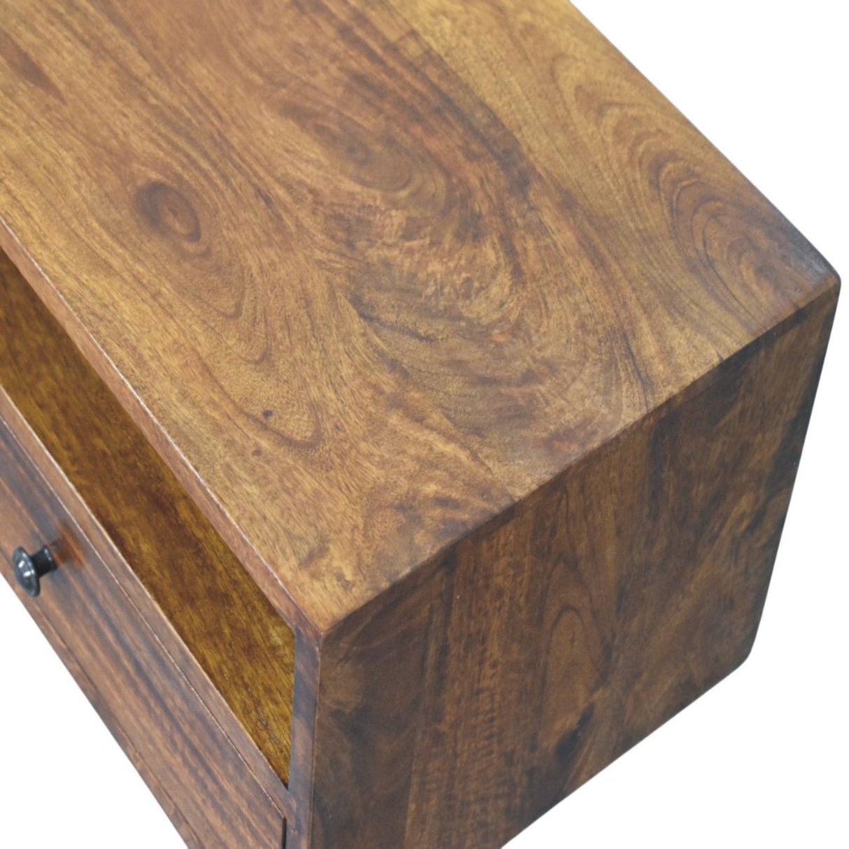 Lunar - 2 Drawer Wall Mounted Media Unit - Brown by Couch.com