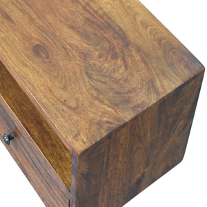 Lunar - 2 Drawer Wall Mounted Media Unit - Brown by Couch.com