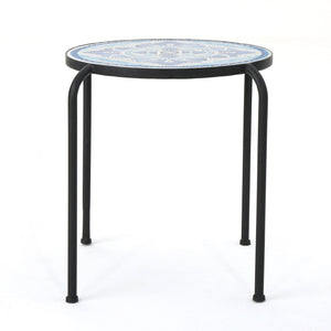 Skye - End Table - White / Blue by Couch.com