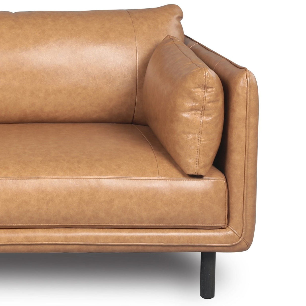 Modern Leather Sofa - Camel by Couch.com