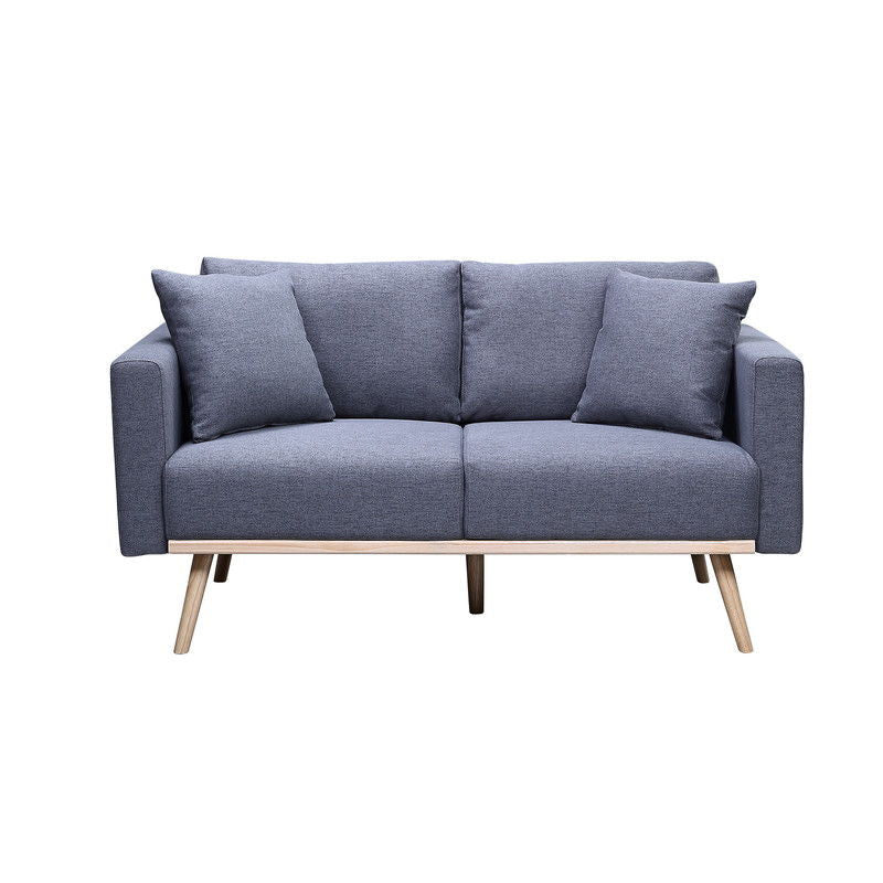 Easton - Linen Fabric Living Room Set With USB Charging Ports Pockets And Pillows (Set of 2) by Couch.com