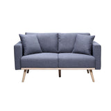 Easton - Linen Fabric Living Room Set With USB Charging Ports Pockets And Pillows (Set of 2) by Couch.com
