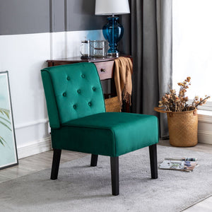 Reese - Living Room Armless Button Tufted Pattern Accent Chair (Set of 2) by Couch.com