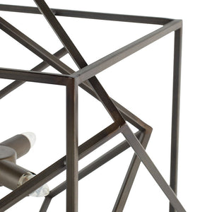 3 Light Metal Chandelier, Hanging Light Fixture With Adjustable Chain For Kitchen, Bulb Not Included - Black by Couch.com