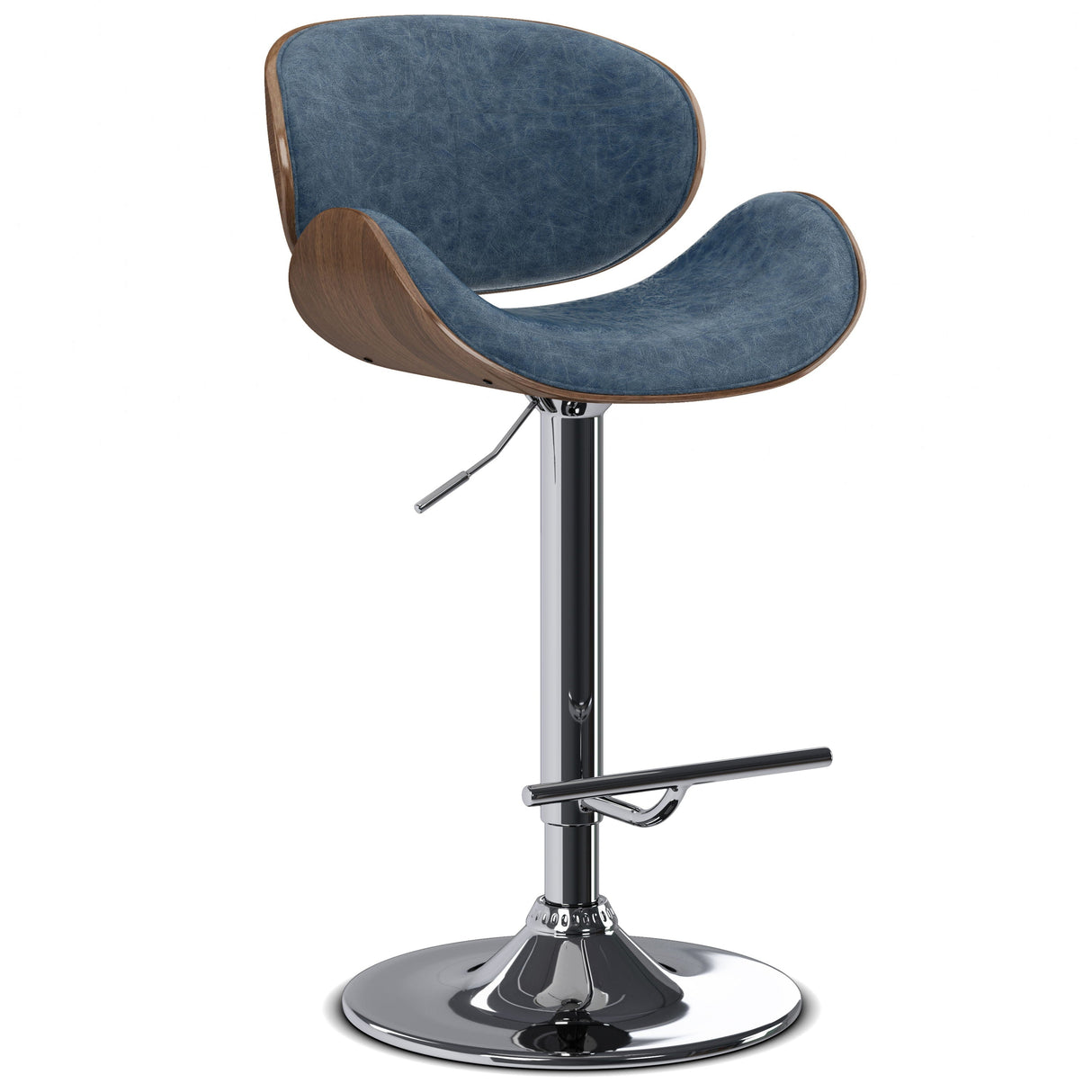 Marana - Multifunctional Handcrafted Bentwood Adjustable Swivel Bar Stool by Couch.com