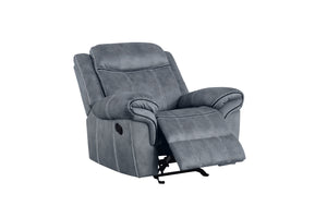 Zubaida - Two Tone Velvet Glider Recliner by Couch.com