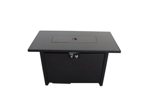 Fiber Reinforced Propane / Natural Gas, Fire Pit Table - Charcoal by Couch.com