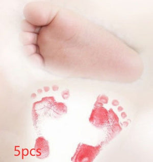 Anti - virus infective baby hand - foot - hand - hand - hand - hand - foot - hand printing table baby footprint - free washing printing oil