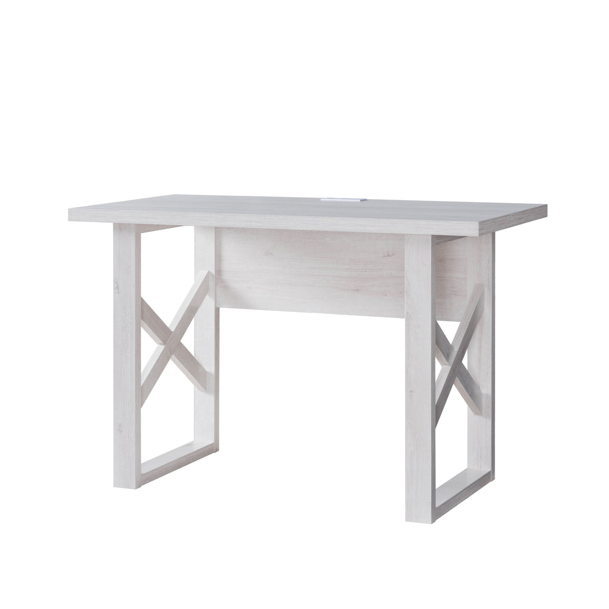 Writing Desk Laptop Table Desk Work Table - White Oak / White Wash Cream by Couch.com