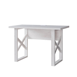 Writing Desk Laptop Table Desk Work Table - White Oak / White Wash Cream by Couch.com