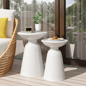 Serenita - Outdoor Side Tables With Flared Design (Set of 2) by Couch.com