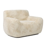 Summit - Faux Sheepskin Overstuffed Arm Chair - Cream Beige by Couch.com