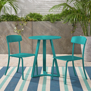 Samos - Bistro Set - Teal by Couch.com