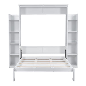 Wall Murphy Bed With Shelves And LED Lights by Couch.com