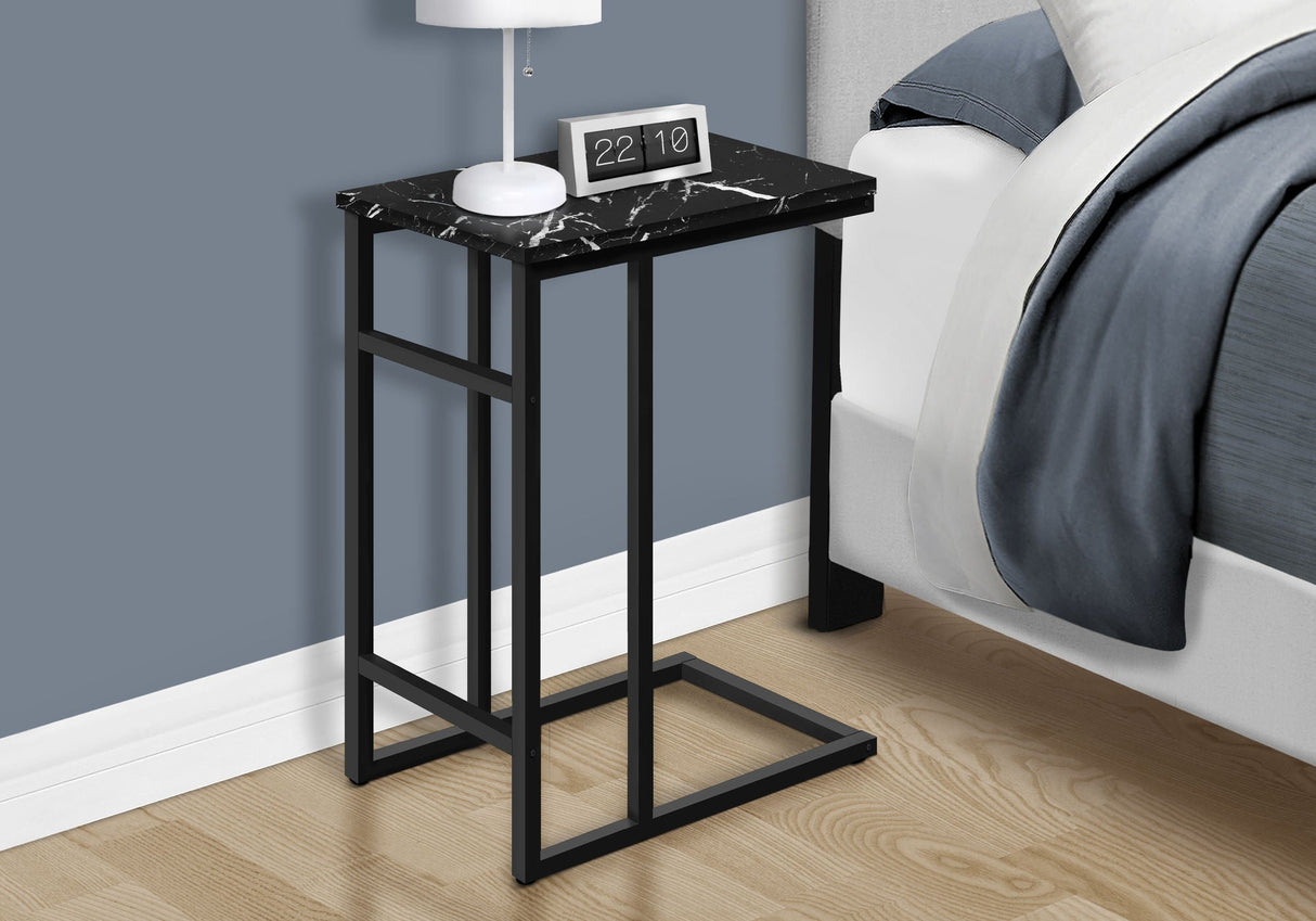 Accent Table, C - Shaped, Modern Design - Black by Couch.com