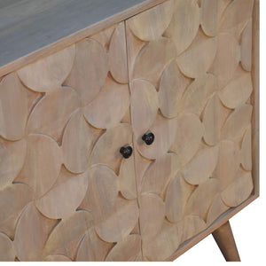 Hourglass Carved Cabinet - Marble by Couch.com