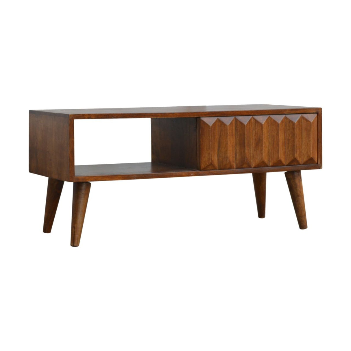 Prism Sliding Media Unit - Chestnut by Couch.com