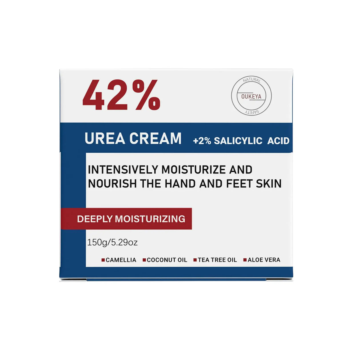 Urea Cream 42% plus Salicylic Acid 2% Net 5.29 Oz for Dry Cracked Feet, Heels, Knees, Elbows, Hands Repair Treatment. Moisturizes and Removes Corns, Calluses, Dead Skin, and Softens Toenails 5.29 Ounce(Pack of 2)