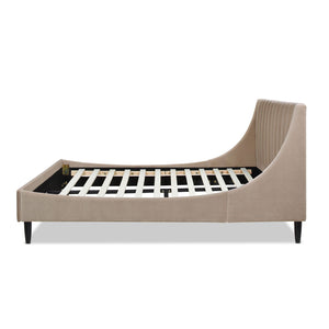 Aspen - Vertical Tufted Modern Headboard Platform Bed Set by Couch.com