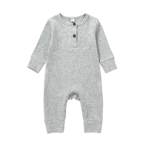 New Baby Jumpsuit Sunken Stripe Trousers Romper Western Style
