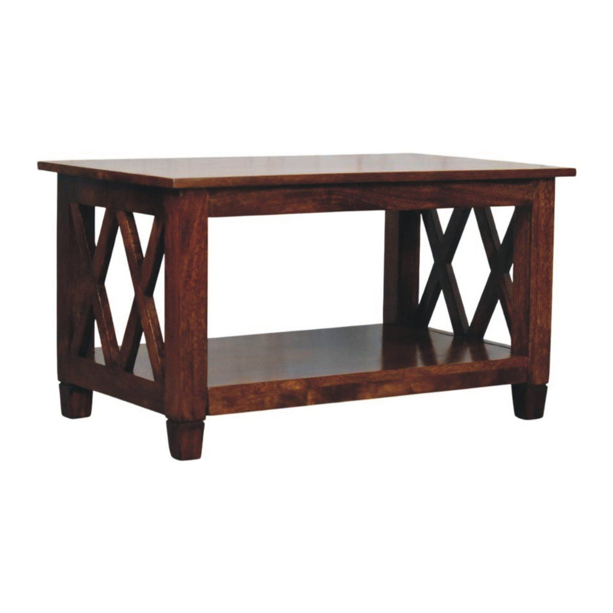 Belmont - X Frame Coffee Table - Brown by Couch.com