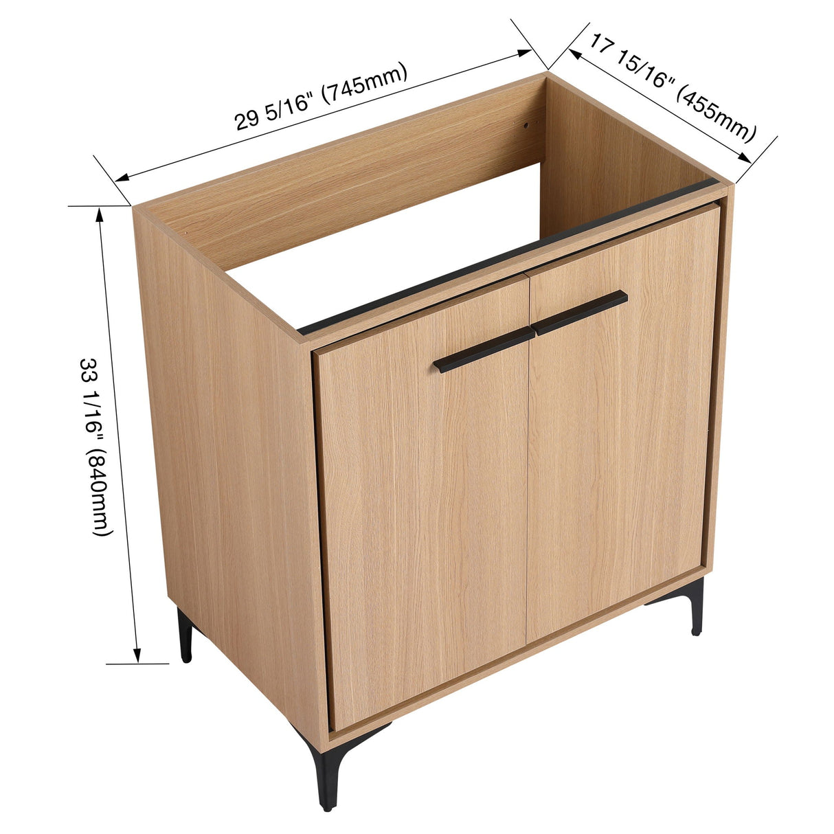 Modern Bathroom Vanity Cabinet With Soft Closing Doors by Couch.com