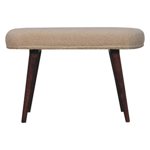 Boucle Nordic Bench - Honey Caramel by Couch.com