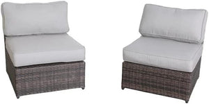 Armless Patio Chair With Cushions by Couch.com