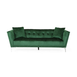 Comfy 3 Seat Sofa With Metal Legs, Modern For Living Room And Study - Emerald by Couch.com