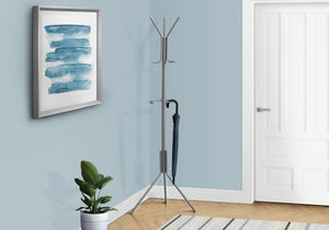 Coat Rack, Hall Tree, Free Standing, Hanging Bar, 6 Hooks, Entryway, Contemporary & Modern by Couch.com