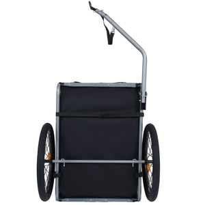 Large Folding Bike Trailer for Dogs – 66LB Capacity All-Terrain Pet Carrier