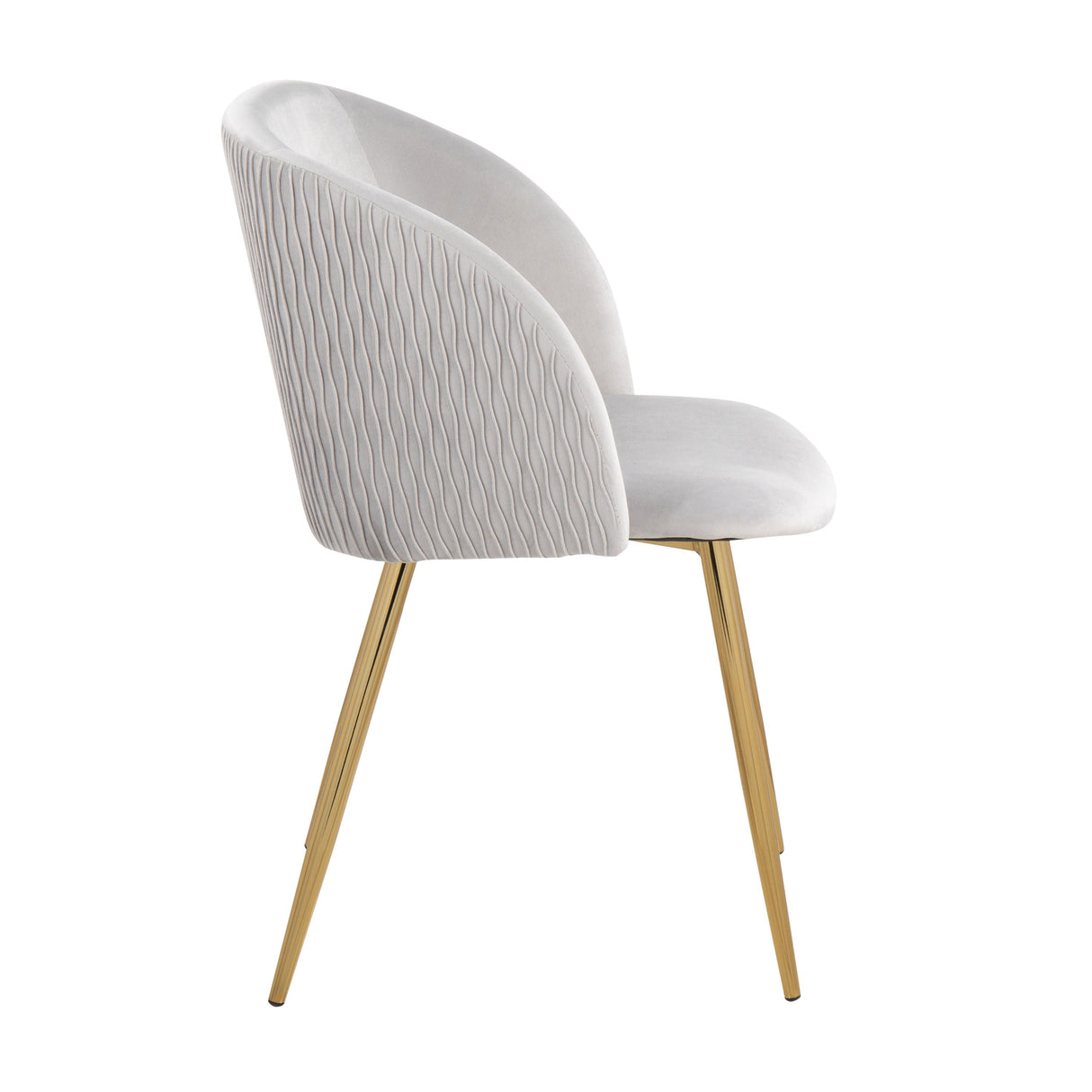 Fran - Pleated Waves Contemporary Chair (Set of 2) by Couch.com