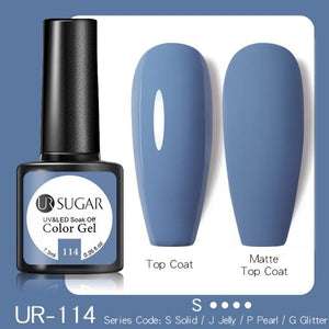 Dark Blue Matte Colorful UV Nail Gel Polish Semi Permanent Popular High Quality Fashion Design