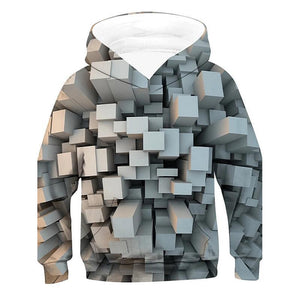 3d Visual Deception Digital Printing Children's Sweater