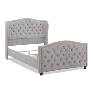 Marcella - Upholstered Shelter Headboard Bed Set by Couch.com