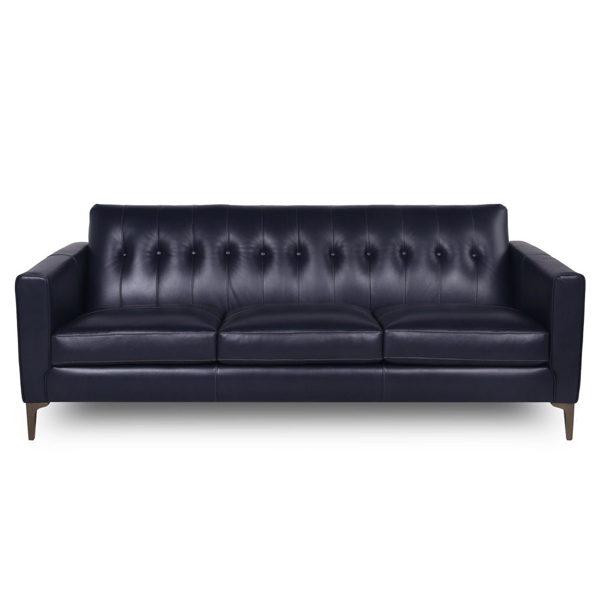 Mid-Century Tufted Leather Sofa by Couch.com