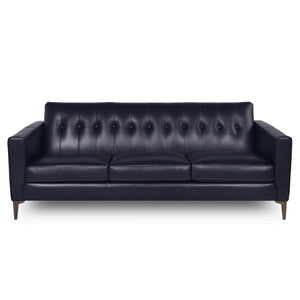 Mid-Century Tufted Leather Sofa by Couch.com