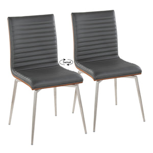 Mason - Contemporary Dining Chair (Set of 2) With Swivel by Couch.com