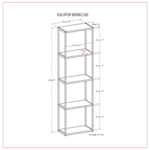 Ralston - Bookcase - Rustic Natural Aged Brown