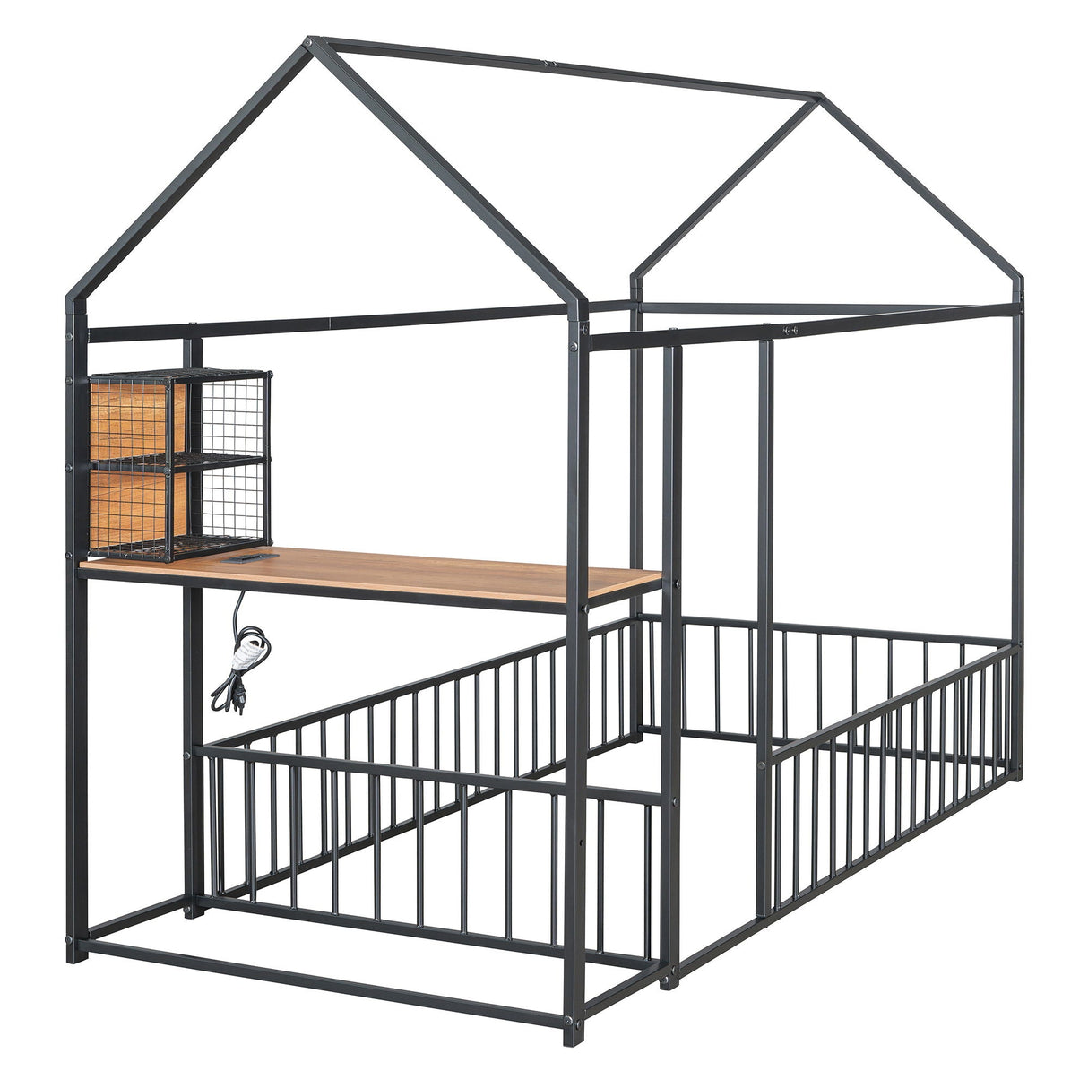 House Frame With Desk, Shelves, Power Outlets And USB Ports by Couch.com
