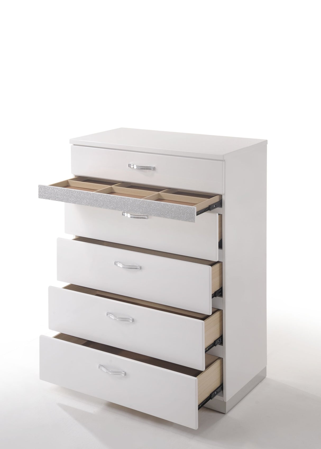 Naima II - High Gloss Chest - White by Couch.com