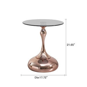 Modern Minimalist Coffee Table With Steel Legs And Tempered Glass Top by Couch.com