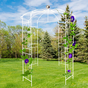 Metal Garden Arch Iron Garden Arbors Gazebo Dia High Birdcage Shape Pergola Pavilion For Wedding Ceremony by Couch.com