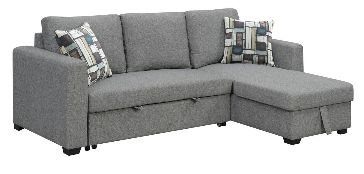 Pensole - Reversible Pop - Up Sleeper Sectional by Couch.com