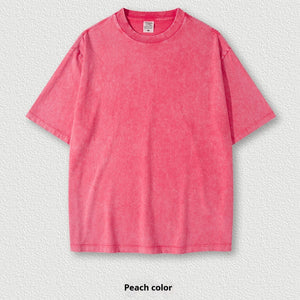 Washed Round Neck Short Sleeve Batik Children's T-shirt