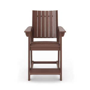 Modern Counter Chair Sleek HDPE Poly Lumber For Dining, Patio, And Garden Comfort by Couch.com